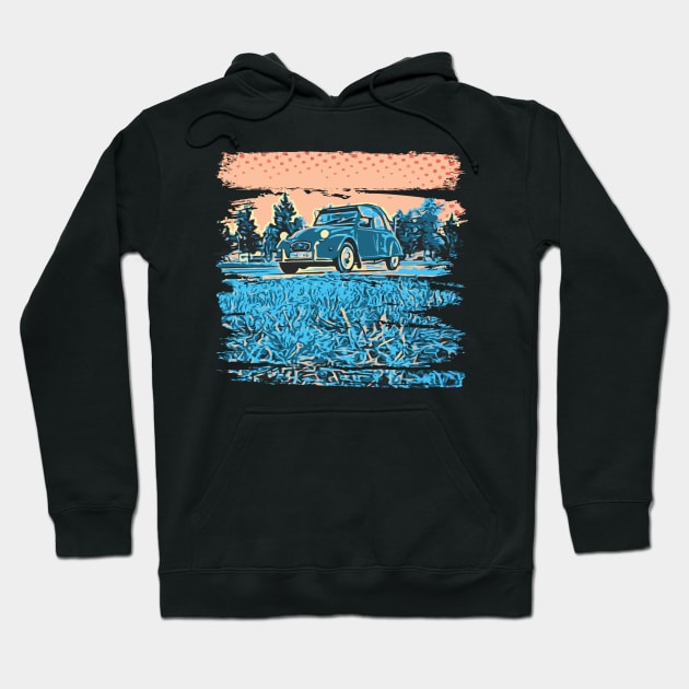 Retro French Car Hoodie by Thespot